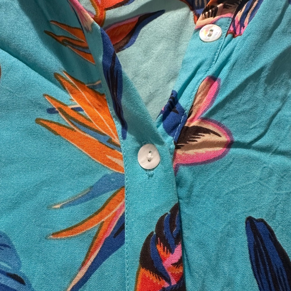 XIX Palms Turtle Bay Shirt Dress Medium - Picture 3 of 4